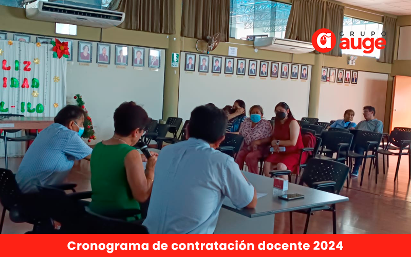 Resultados preliminares contrato docente 2024: Cronograma de contratación docente